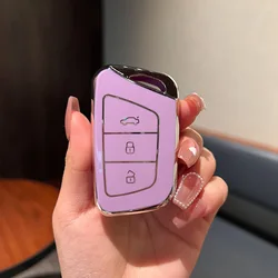 Soft TPU Car Key Cover Case Protector Shell Fob For JAC JIAYUE J7 A5 X4 X7 IC5 IEV7S S3 T8 Refine S4 S7 M6 E20x E40x Accessories