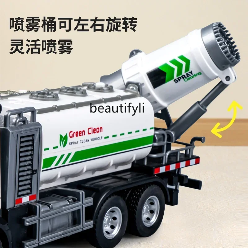 Spuitauto kinderspeelgoed sprinkler jongen oversized legering bouwwagen modelauto