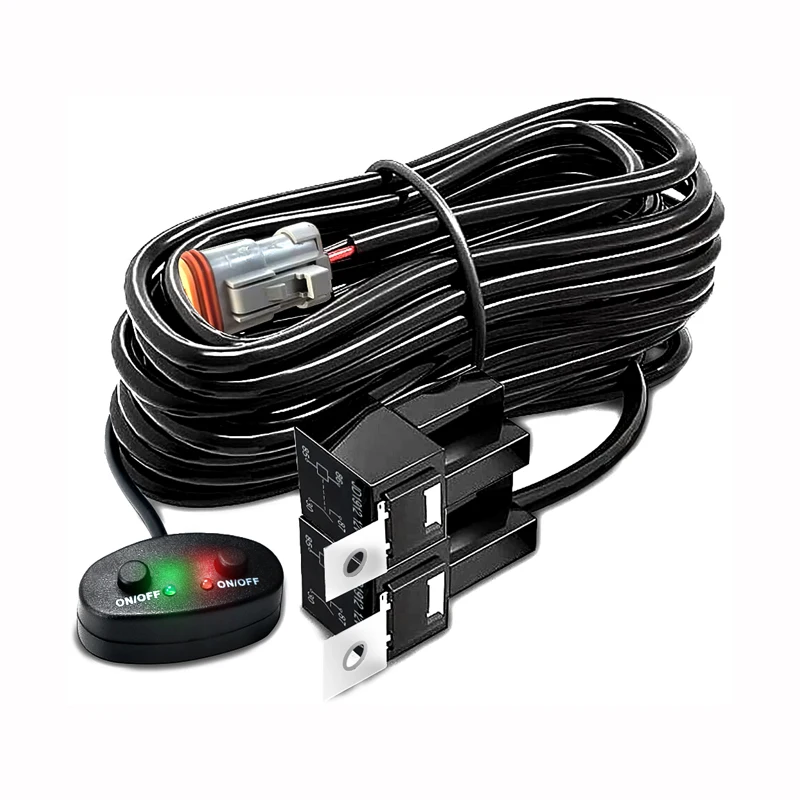 2 stuks LED werklampen wit & amber DRL spotlight 12V 24V LED lichtbalk voor auto offroad truck SUV ATV motorfiets rijlamp