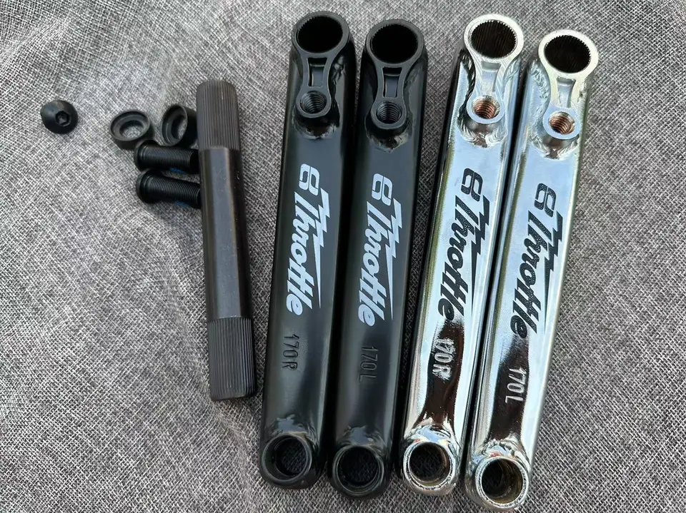 BMX、MTB用クランクシャフト 中空チタン製 48スプライン　19mm Eastern Bikes 48 スプライン Eastern スロットル BMX クランク 170mm