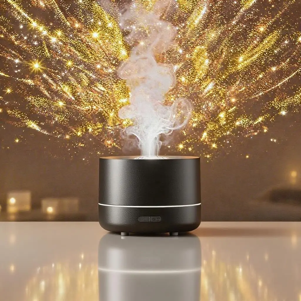 Three-in-One Starry Sky Projector humidifier aromatherapy machine bedroom atmosphere decoration sleep aid relaxation aromatherap