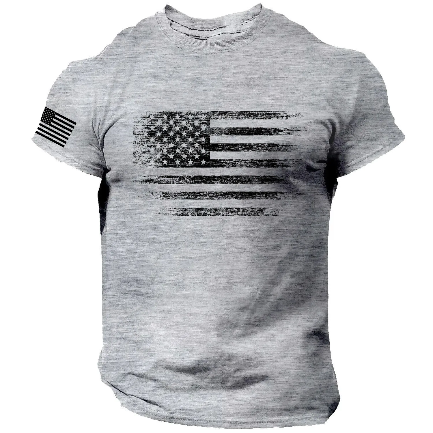 2024 جديد رياضة تي شيرت للرجال ثلاثية الأبعاد طباعة الولايات المتحدة الأمريكية العلم تي شيرت المتضخم عادية قصيرة الأكمام الصيف ملابس رياضية ملابس للرجال تيز القمم #1