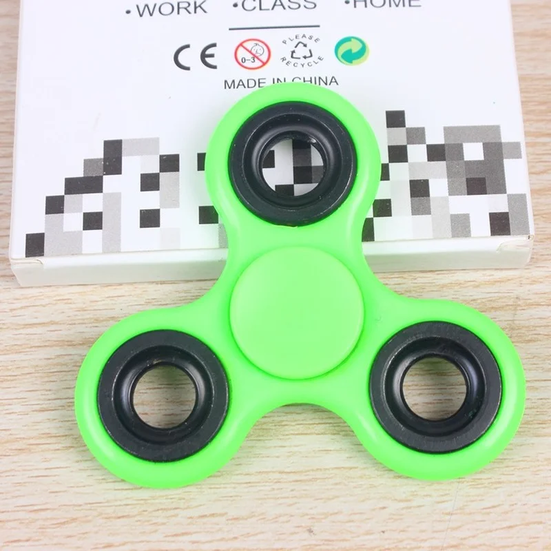 Kleurrijke Fidget Spinner EDC Spinner voor Autisme ADHD Anti Stress ABS met Ijzer Tri-Spinner Hoge Kwaliteit Volwassen Fidget speelgoed