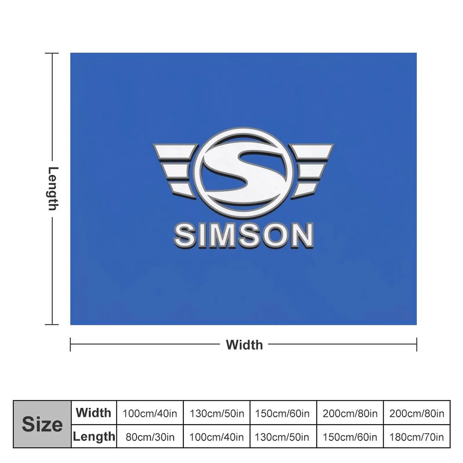 Simson Logo 3D Spezial (white) Throw Blanket Summer Decorative Sofas Blankets