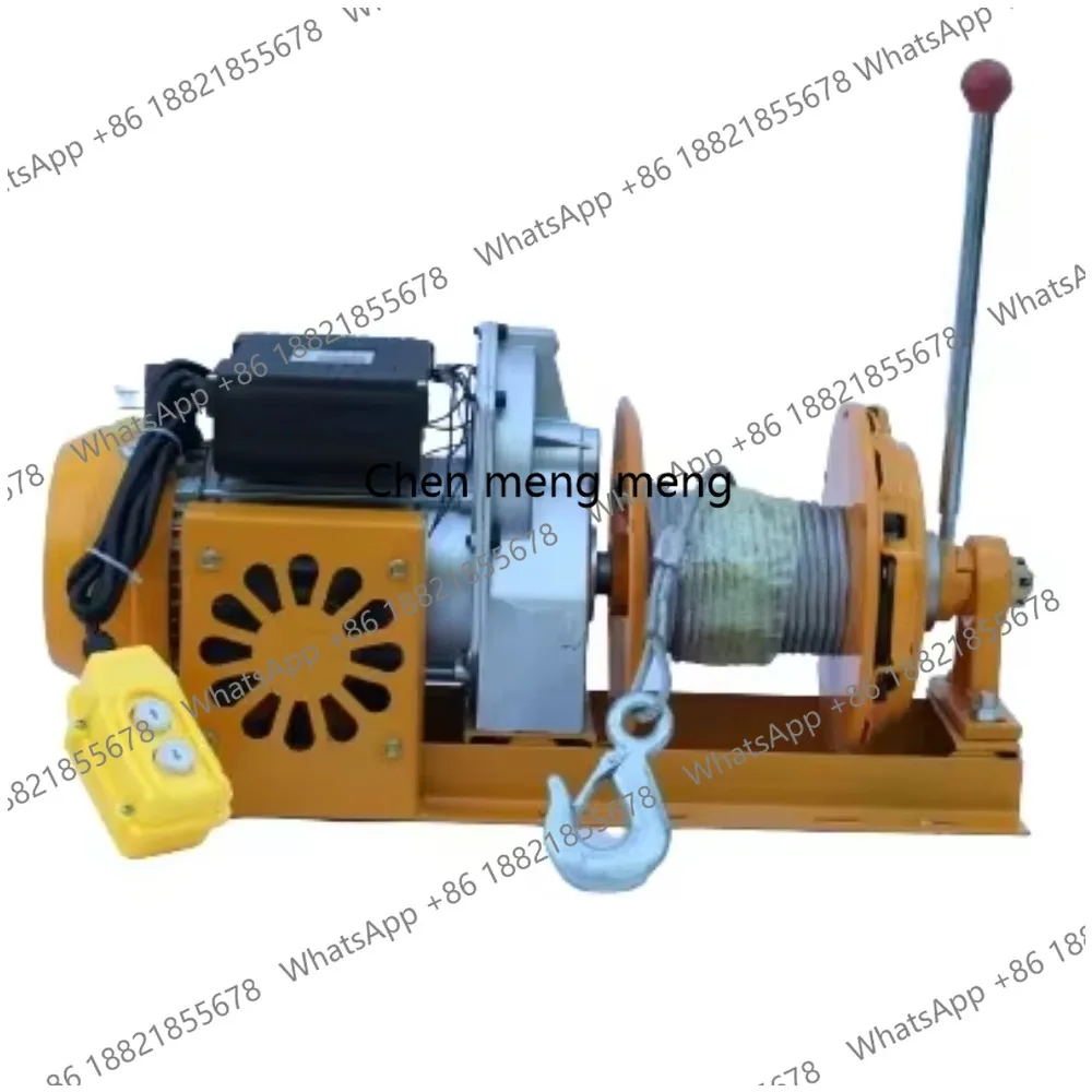 

1 Ton 220V Electric Hoist Winch - Industrial Grade High-Speed Lifting Machine Outdoor Heavy-Duty Lifting Crane