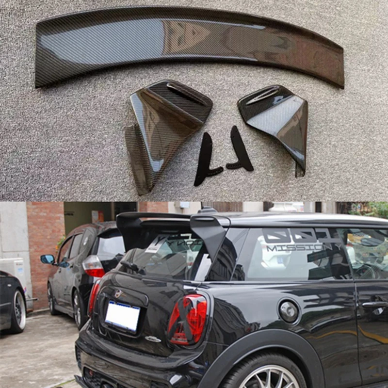 Gp Style Carbon Fiber Spoilers For Mini F56 Rear Spoiler Wing With Adjustable Blade Exterior Accessories Body Kit