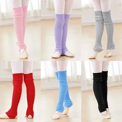 Girls Ballet Knitted Leg Warmers Kids Exercising Ballet Protector Socks Children Yoga Socks Gym Fitness Pilates Dance Accessory