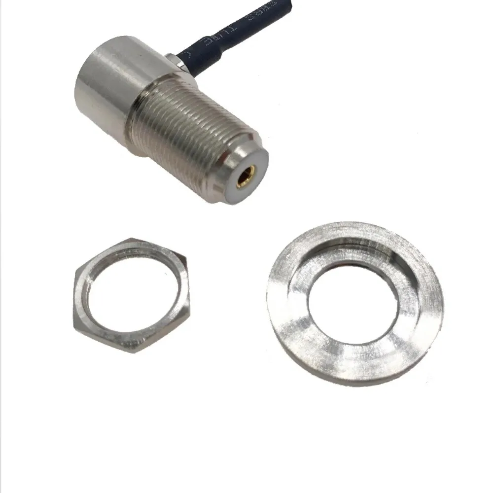PL259 UHF Male to SO239 UHF Female 90° LMR400 Cable 50 Ohm Low Loss Pigtail Extension Jumper for CB/Ham Radio FM Transmitter
