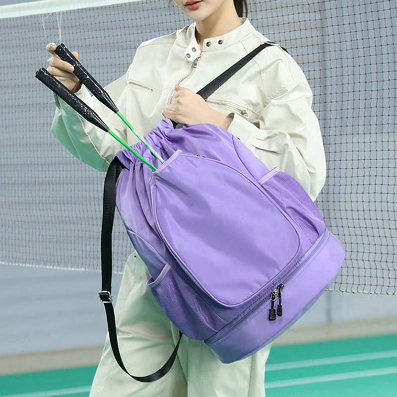 

Large Capacity Tennis Racket Backpack Holds 2 Rackets Badminton Sports Bag Gym Pack Professional Fitness Bag With Shoes Pocket