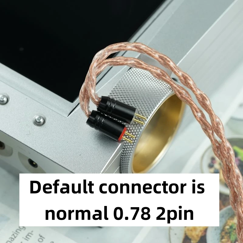 ivipQ HiFi الصف ضياع نقل سماعات النحاس أحادية البلورية ترقية كابل تعزيز الصوت ترقية كابل