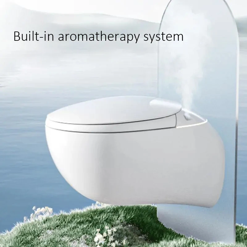 Bathroom smart toilet, automatic flush toilet, ultraviolet bidet, extended type, remote control seat heating S type sewer