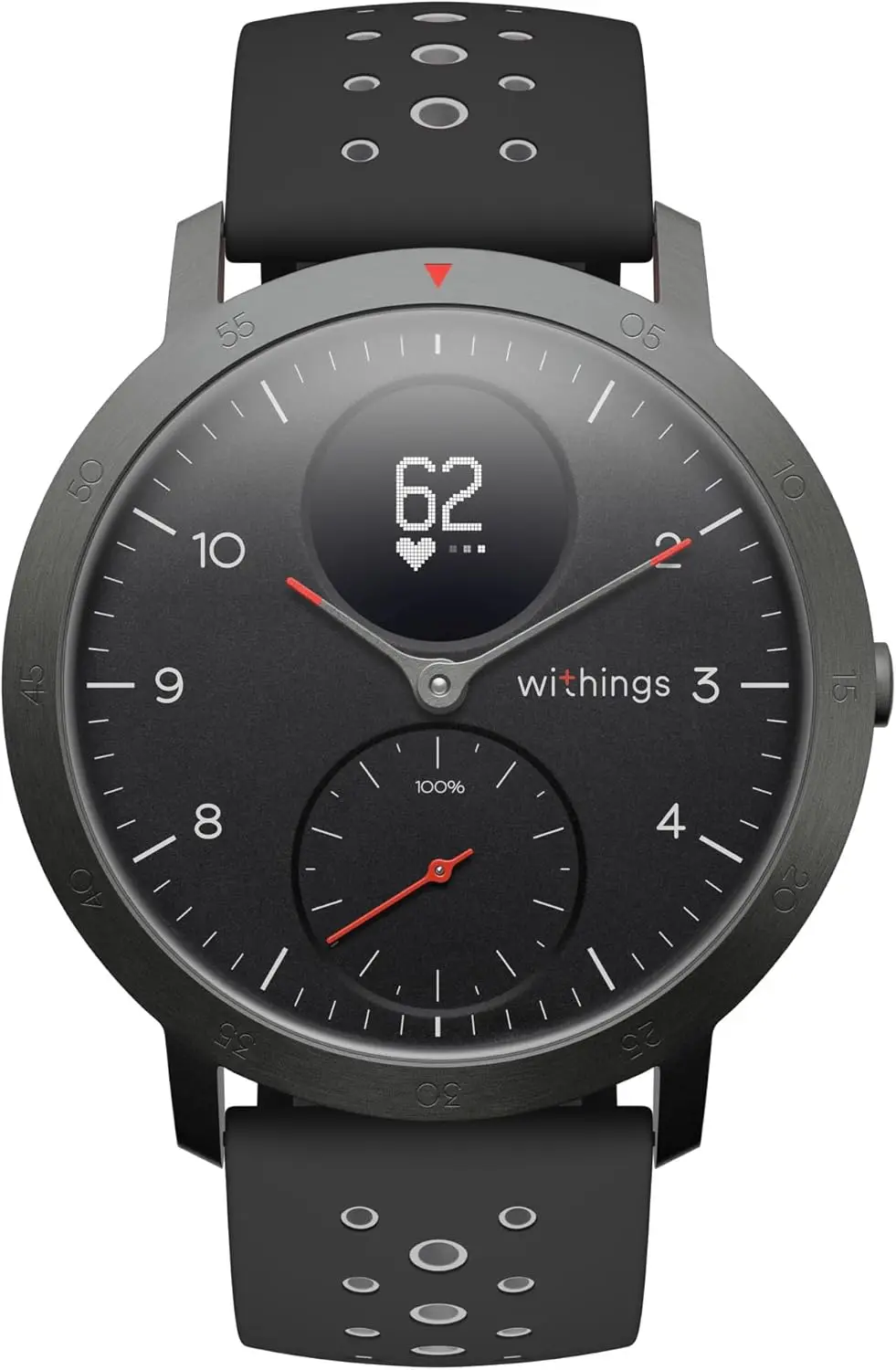 

Withings Steel HR Sport - Multisport hybrid Smartwatch, connected GPS, heart rate, fitness level via VO2 max, activity and sleep