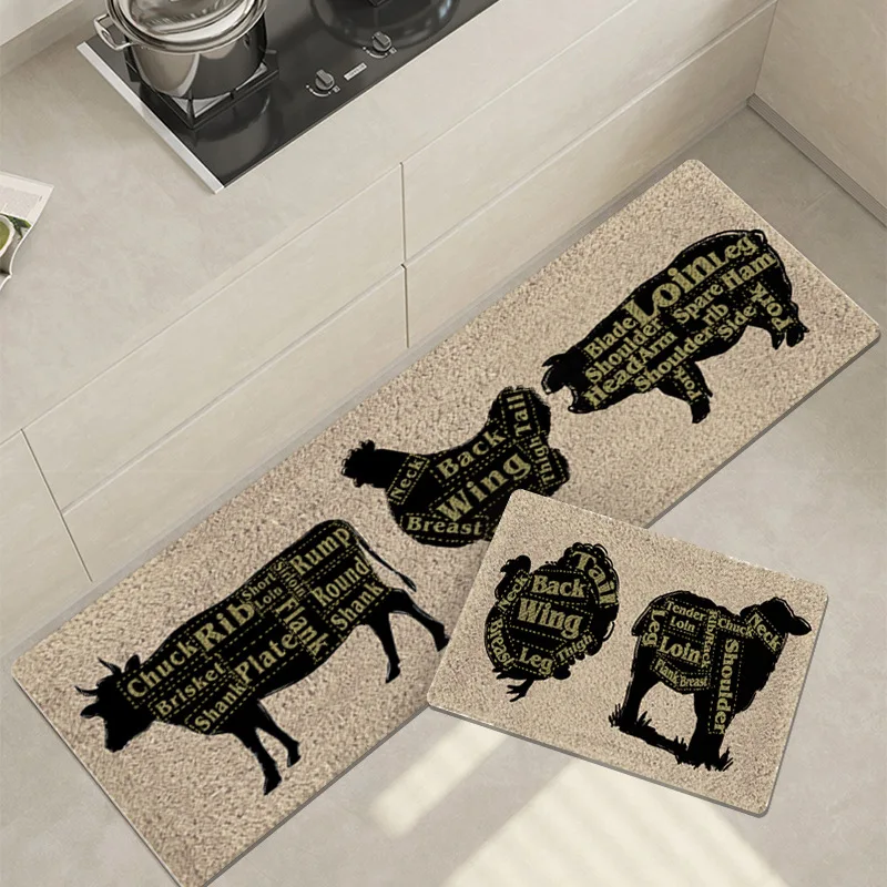 

Long Kitchen Mat Absorbent Washable Non-slip Floor Mats Balcony Laundry Room Bedroom Carpets Home Bathroom Rugs Entrance Doormat