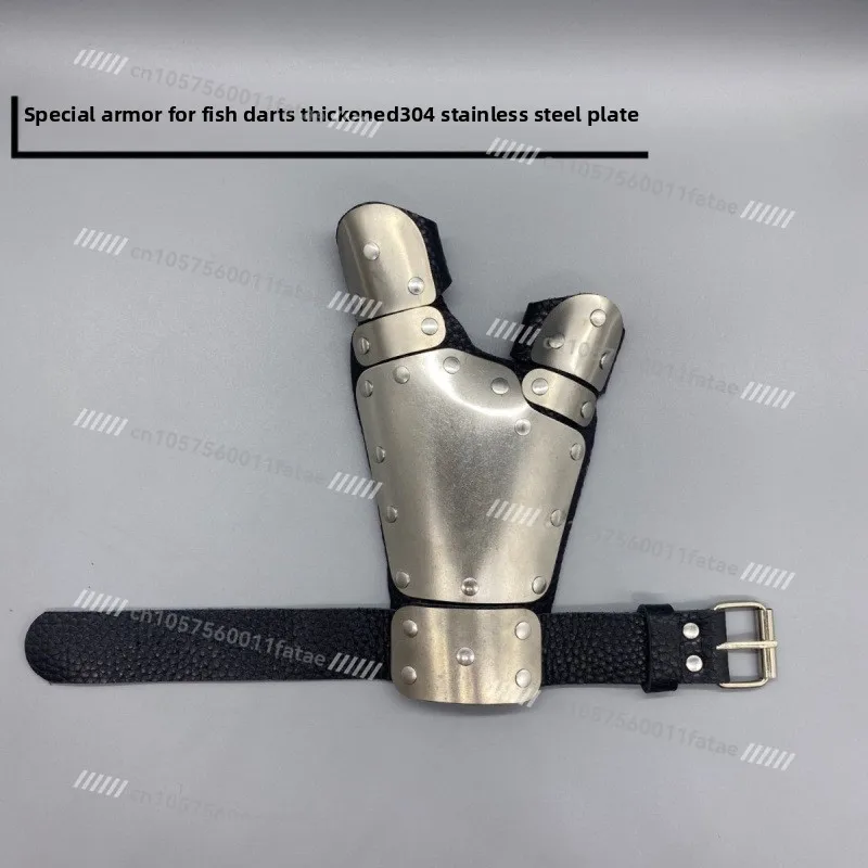 New 304 Stainless Steel Fish Shooting Gloves Protective Armor for Slingshot Fishing Gear
