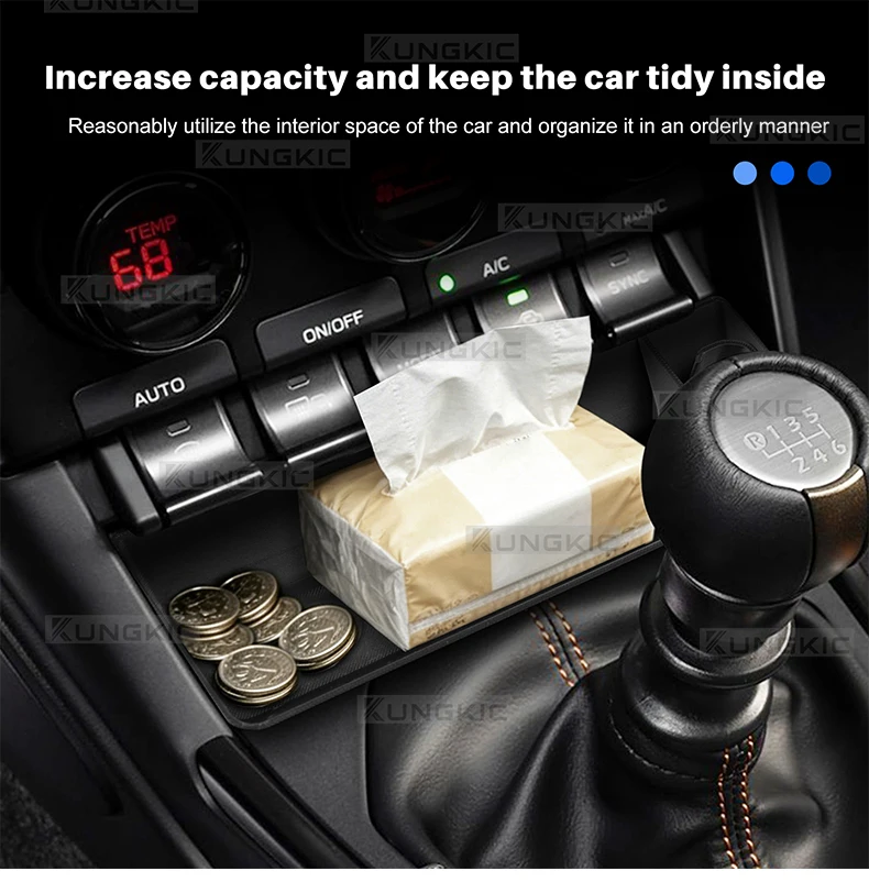 Mittelkonsolen-Aufbewahrungsbox für Subaru BRZ ZD8 Toyota GR86 ZN8 2022 2023 2024 2025 2026 Auto-/Manuelle Schaltung ABS Auto-Organizer-Ablage – Detail 3
