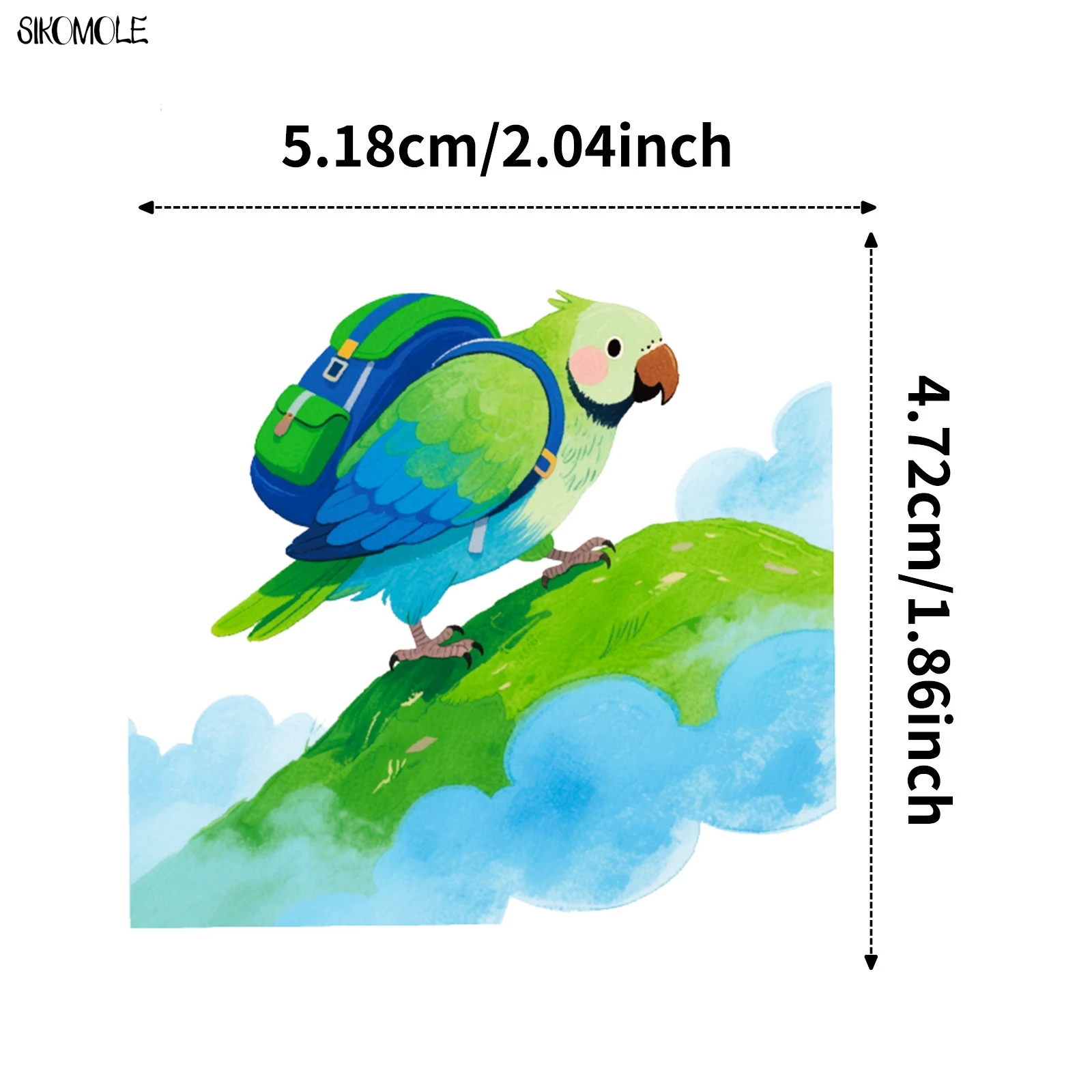 10/30/56 Uds. Pegatinas de loros de estilo de dibujos animados bonitos pegatinas estéticas Kawaii pequeño pájaro DIY portátil guitarra monopatín pegatina de Graffiti