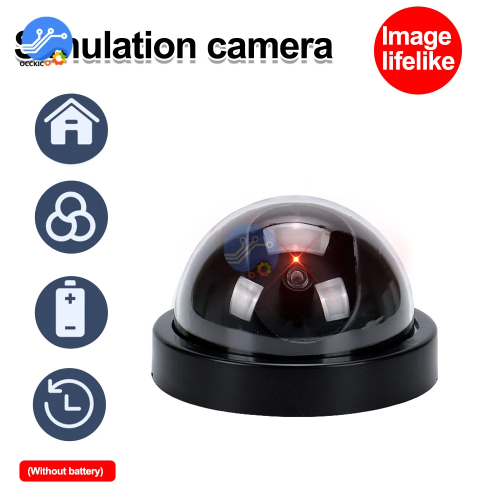 Wireless Dummy Fake Security Camera Home Surveillance Cctv Dome Indoor Outdoor False Hemisphere Simulation Camera