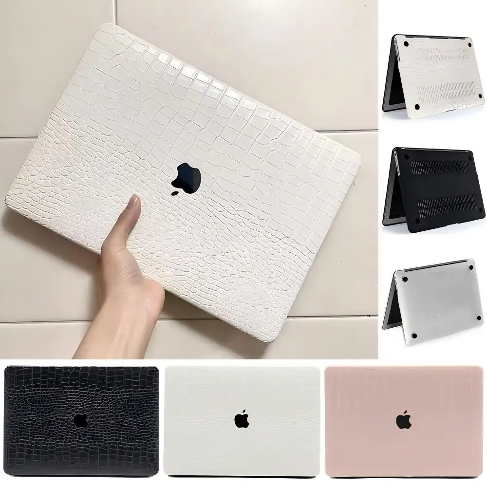 Laptop Case For Macbook Air 13 Case M1 M2 Hard Bottom Cover Air 15 2025 M4 PU Leather Case For MacBook Pro 14 M4 Max 16.2 Shell