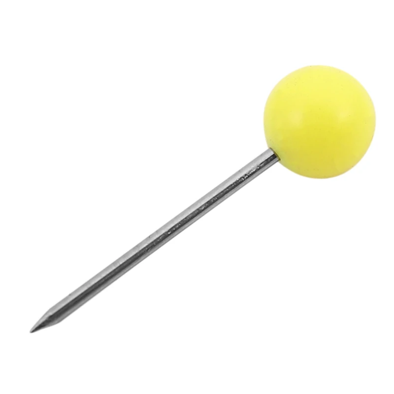 

1000 штук гвоздиков для карт 1/8 дюйма с пластиковыми круглыми головками и стальными шпильками, 10 цветов (по 100 штук каждого цвета)