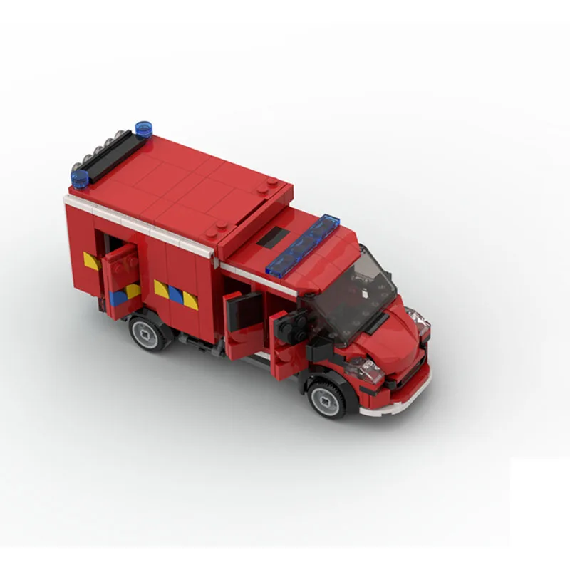 

MOC-54221 Urban Rescue Fire Truck Building Block Model 508 Parts MOC Creative Boys Children's Birthday Christmas Toy Gift