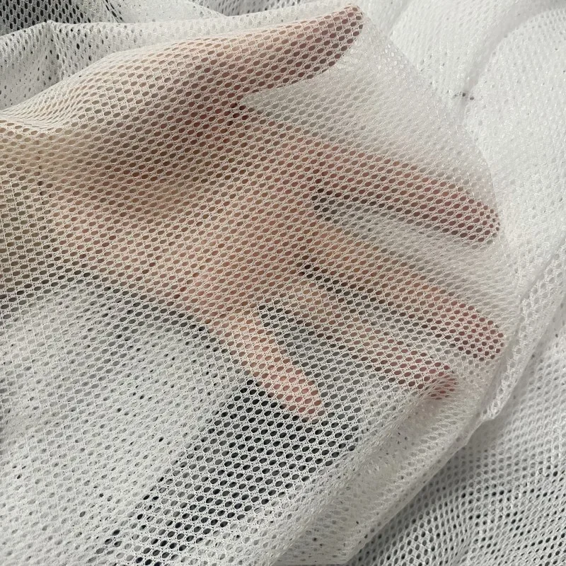 1mm/2mm Polyester Net Fabric Protective Honeycomb Mesh Fabric For Sewing T-shirt Sportswear Knitted Lining Fabric Cloth