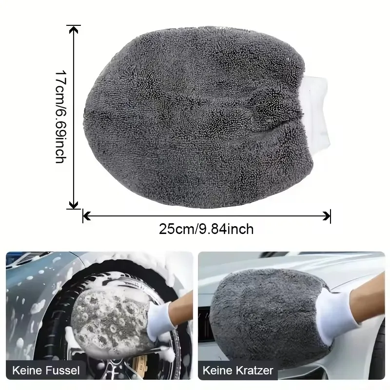 MOBIDEA 9PCS Car Cleaning Kit Car Wash Cleaning Tools Microfiber Car Detailing Cleaning Set for Interior Exterior Car Washing