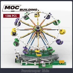 Playground GBC Paratrooper Ride MOC Building Blocks Motor Machine 10247 Technology Bricks Collection Toys Creative Gifts