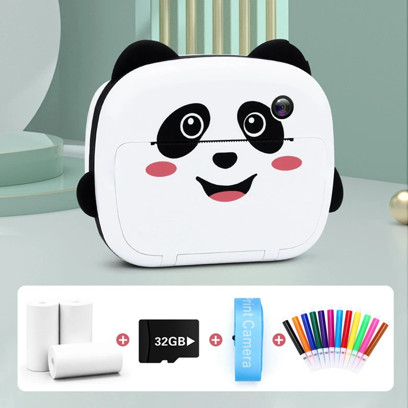 Cámara de impresión instantánea para niños, cámara de fotos de impresión térmica de repuesto, cámara Digital WIFI para niños, juguete para niñas, cámara de Video HD 1080P