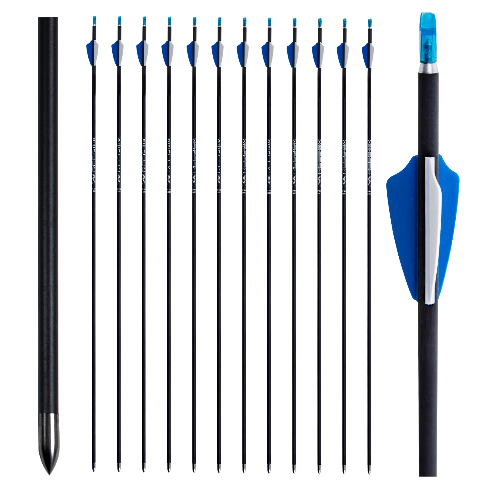 

Carbon Arrows id4.2mm Hunting Bow and Arrow Archery Accessories ideal for Recurve bow