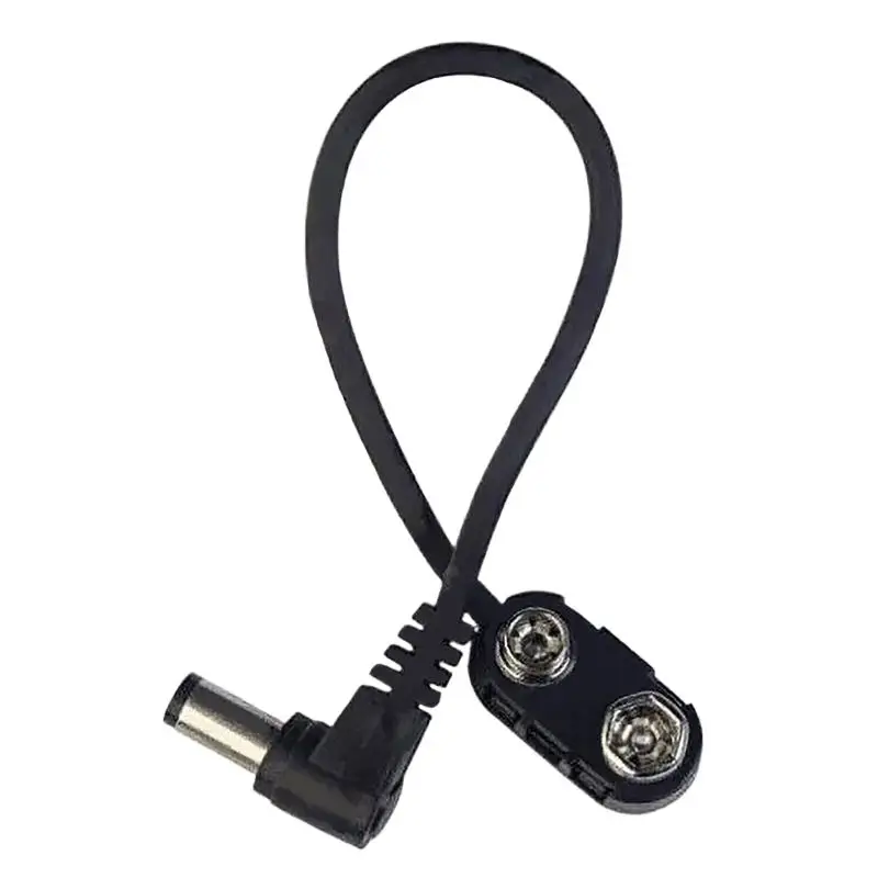 Педаль эффектов 9 В, зажим для аккумулятора, преобразователь кабеля питания, защелкивающийся разъем для гитарной педали эффектов, адаптер питания для аккумулятора