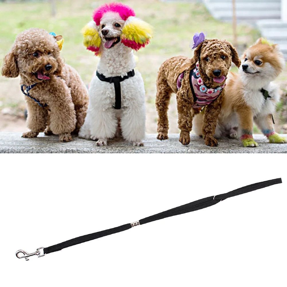 

Dog Grooming Harness Leash 1.0cmx53cm Black Adjustable Strong Nylon Pet Noose Loop for Secure Grooming and Hair Blowing