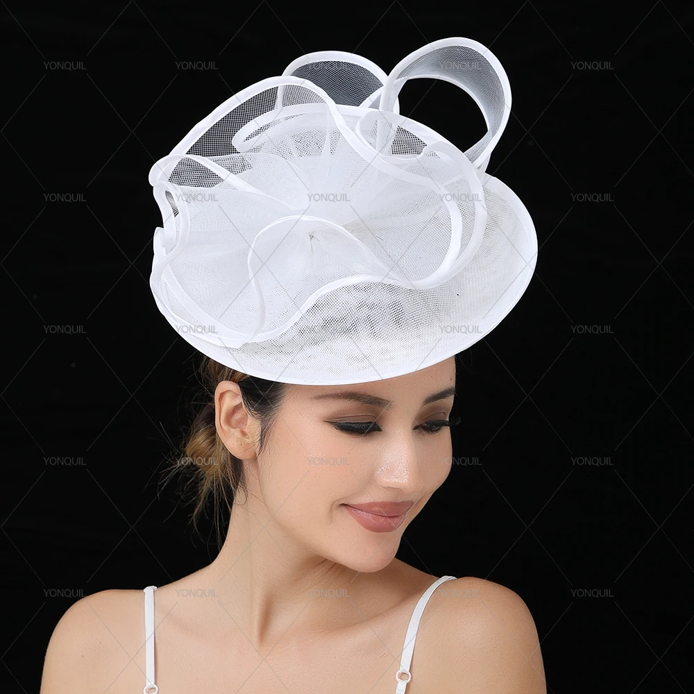 

Ladies Floral Fascinator Hat New Fashionable Derby Party Millinery Cap with Hairpin for Cocktail Race Event