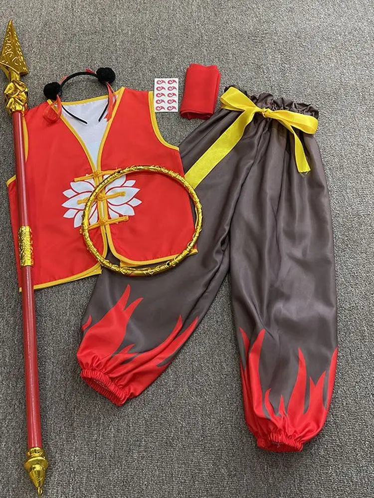 

Children's Day Cosplay Costume Set for Boys And Girls Polypropylene Fiber Enchanting Child Descending into the World Full Outfit