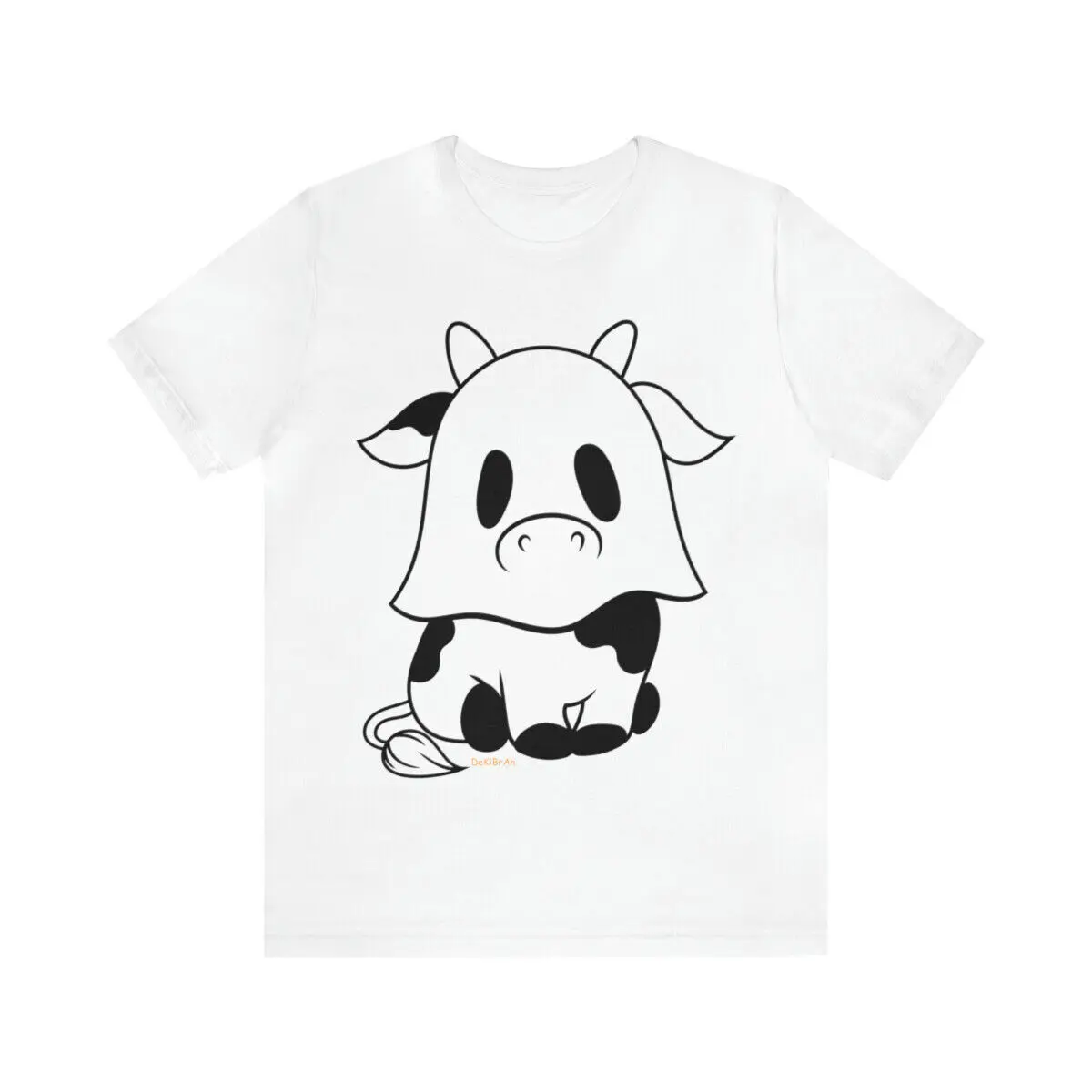 

Halloween Party Fun Cow Ghost Unisex Jersey Short Sleeve Tee