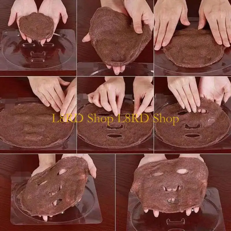 L8RD 5PCS DIY na maskę twarzy Taca Tray Tray Transparent Pvc Fruit Waveble Błotwa pielęgnacja skóry Salon Salon narzędzie do