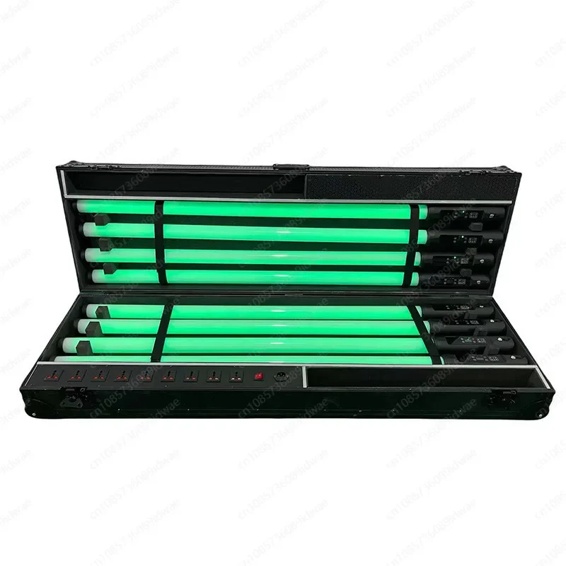 360 degree wireless battery LED luminous pixel tube clear bar background light full color tube stage light