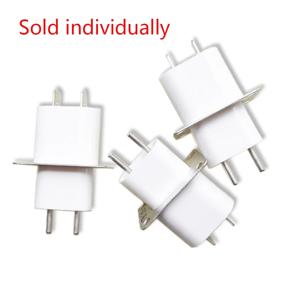 

3pcs Microwave oven magnetron socket pin filament socket magnetron pin has a penetrating capacitor
