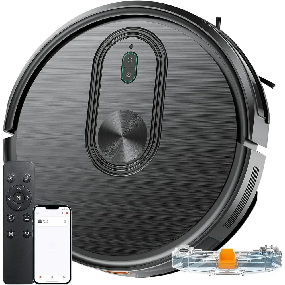 Robot Vacuum and Mop Combo, 2 in 1 Vacuuming & Mopping Robot with Schedule, App/Bluetooth/Voice, 3200Pa Max Suction, Sel-Chargin