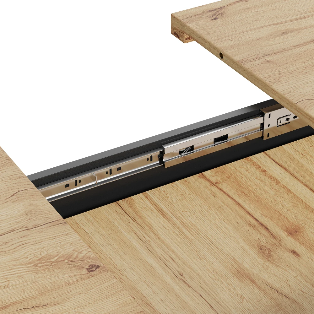 PINGGO LED-Esstisch 110(140)x80x75cm Holztisch für 6 Personen für Küche, Esszimmer, Terrasse, Garten – Detail 22