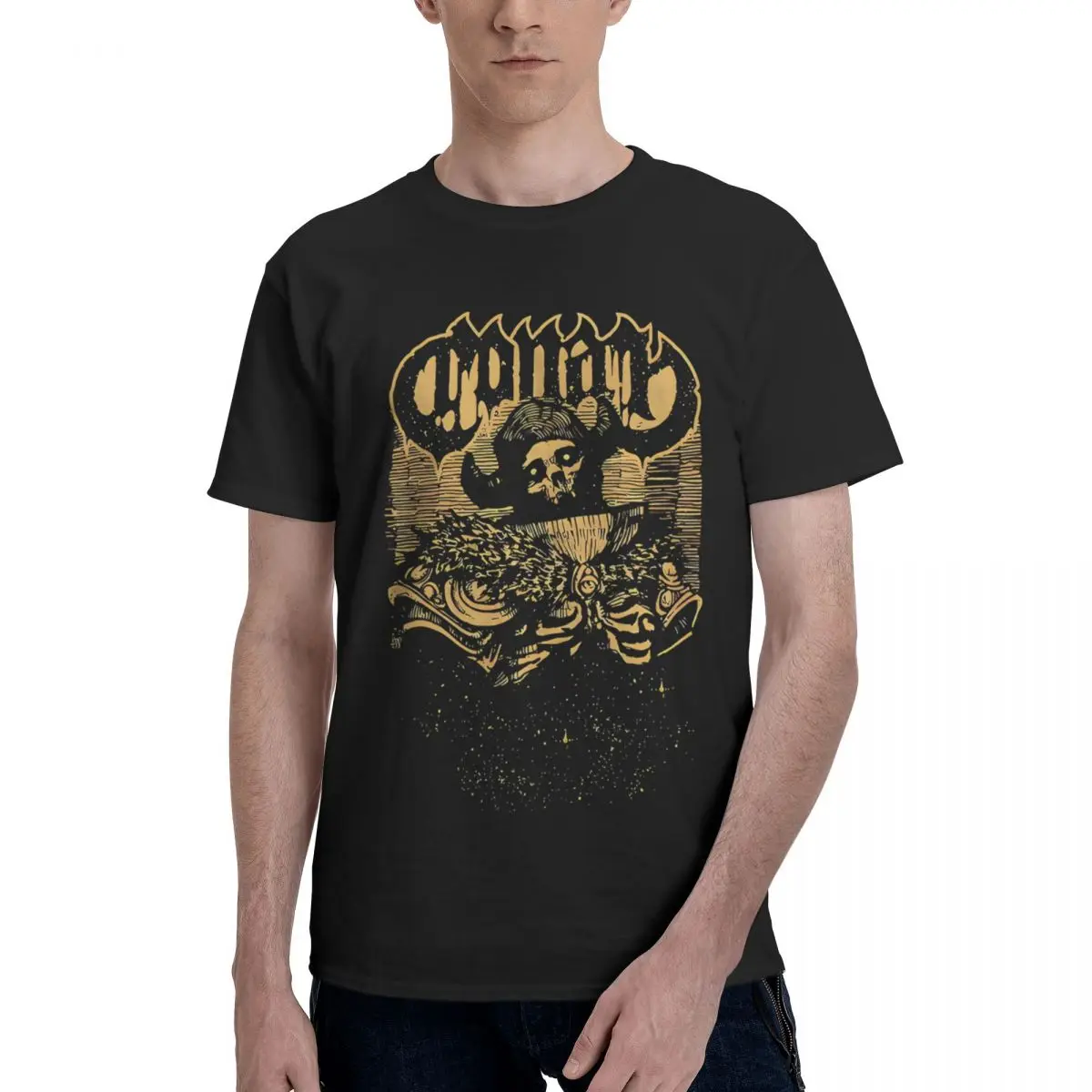 

Conan Existential Void Guardian Death Metal Band 100% Cotton Casual Breathable Confortable Anime High End Men's Clothing Funny