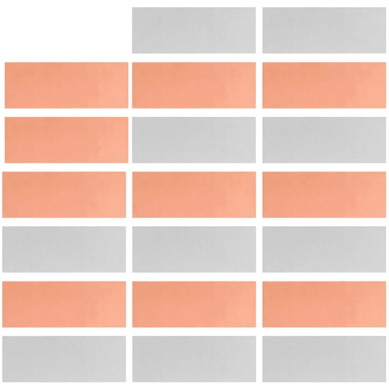 

AB15-20Pcs Pure Zinc Anode Sheet, High Purity Copper Anode Sheet, Electrode Zinc Copper Sheet For Fruit Power