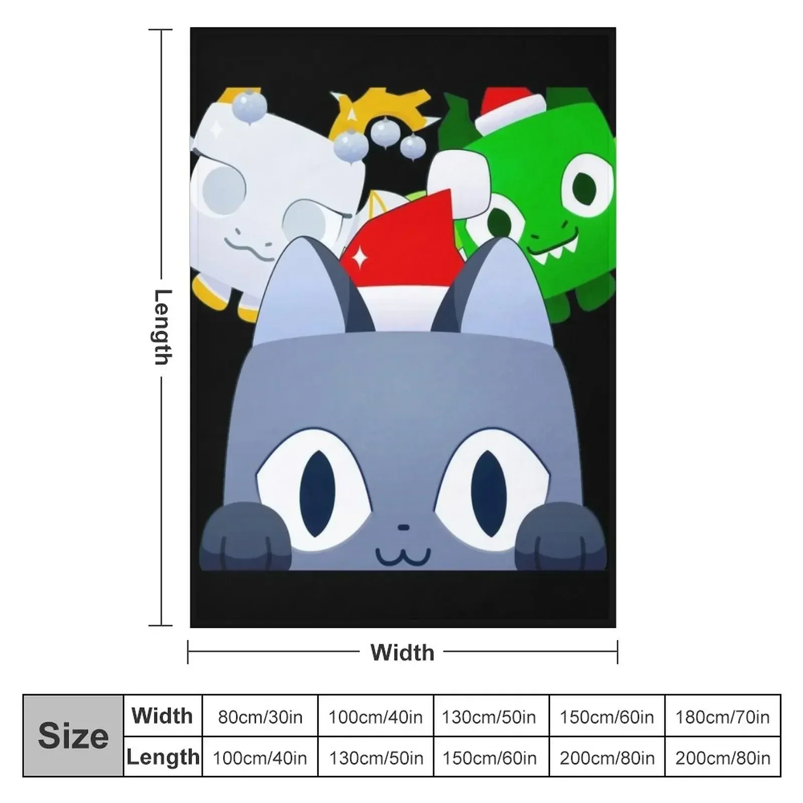 Pet Simulator Codes X Throw Blanket Large Flannel Fabric Luxury Throw cosplay anime Hair Polar Blankets