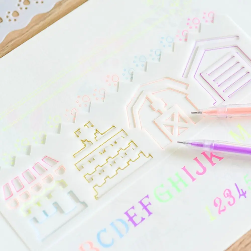 Children Photo Album Painting Tools Copy Stencil Scrapbooking Drawing Templates Letter Stencil Drawing Stencils DIY Template