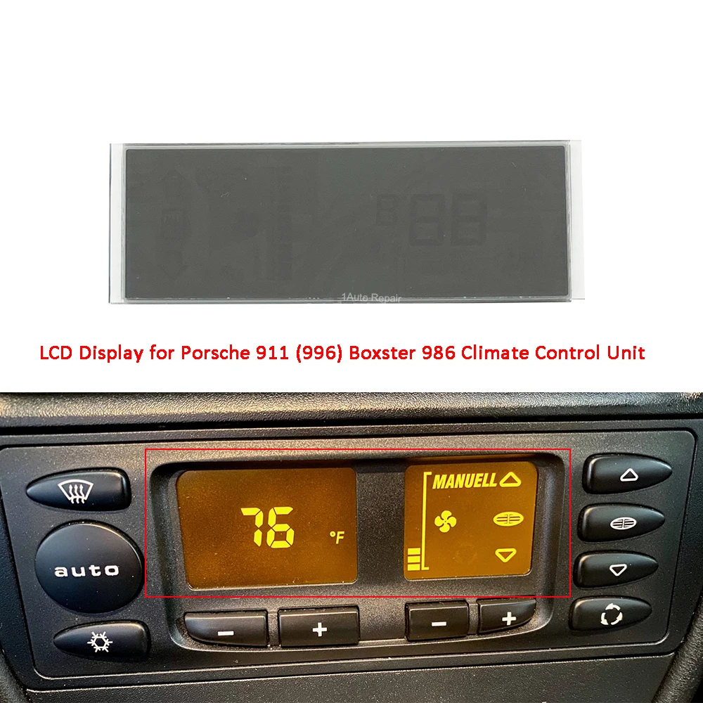 DIGITAL HEATER CLIMATE CONTROL HVAC LCD DISPLAY SCREEN REPAIR KIT FOR PORSCHE 986 BOXSTER 996