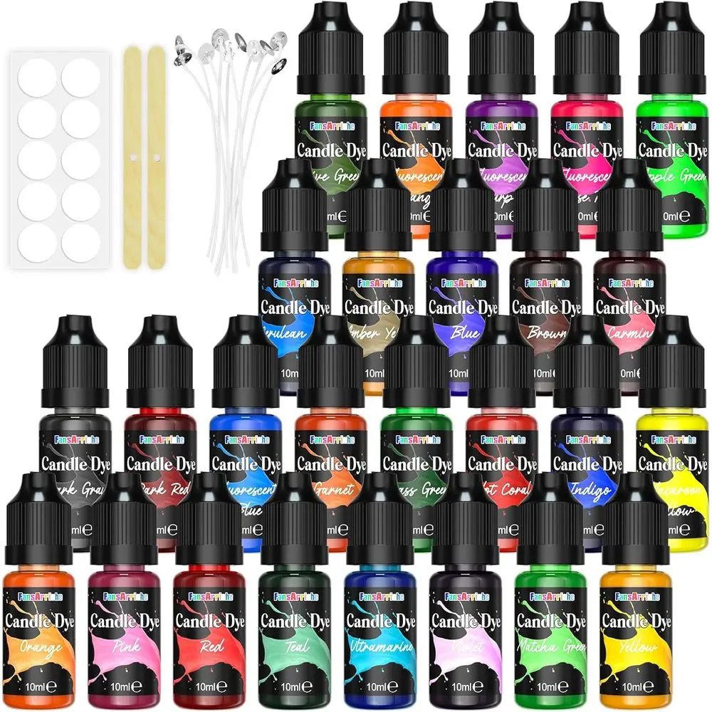 

Highly Concentrated Natural Liquid Oil-Based Candle Dye for DIY Wax Crafts