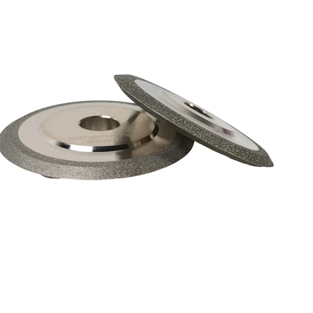 1pc Double Sided SDC Circl  60°  45° Diamond Grinding Wheel  Sharpener Disc for Carbide Metal Tungsten Steel Milling Cutter Tool