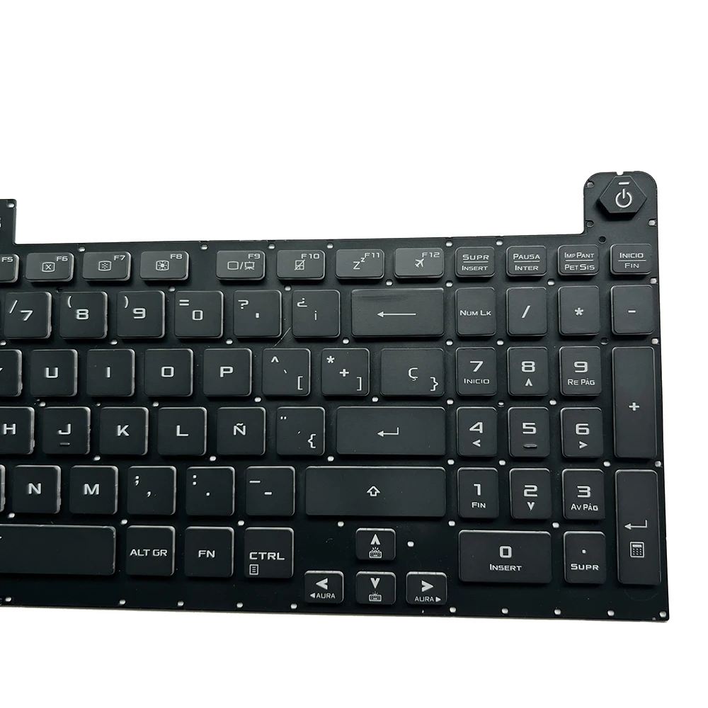 Imagem -05 - Iluminação de Fundo Rgb Teclado Espanhol Eua Fx506 para Asus Tuf Fx506u Fx506ih Fx506l Fx506li Fa506 Fa506q Fa506u Fx706 Fx706u Fx706ii Fx706li Fx506u Fx506ii li Fa506 Fa506q Fa506u Fx706 Fx706u Fx706ii li