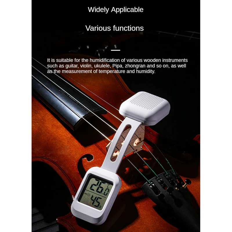 New Guitar Humidifier With Thermometer Hygrometer For Guitar Humidifier Anti-Drying-Panel Cracking Guitar Accessories