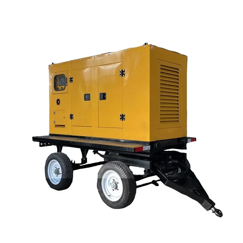 Versatile Mobile Power Station Outdoor Silent Trailer 30KW Generator Set