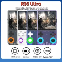 Consola de videojuegos R36 Ultra portátil Retro R36S, pantalla IPS, 128GB, reproductor de bolsillo portátil, sistema Linux R36Ultra R36 PRO